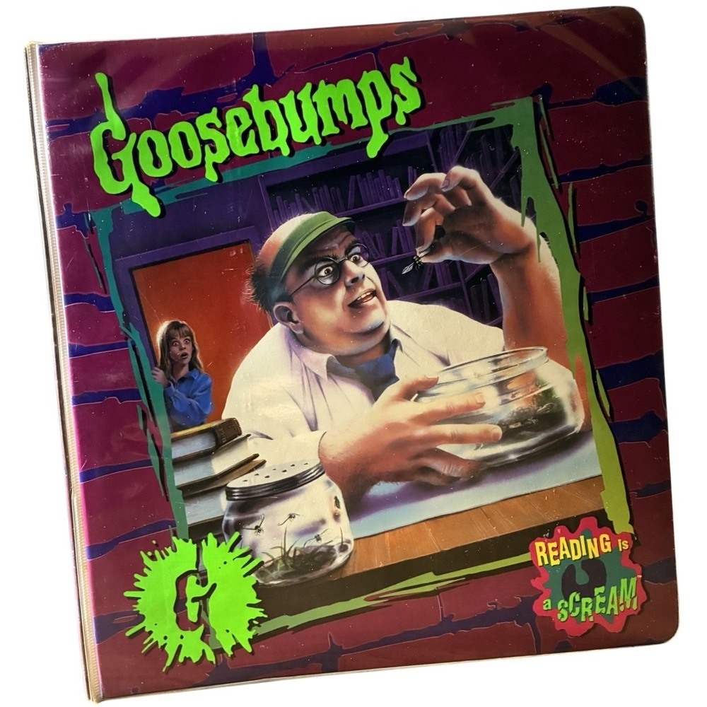 Goosebumps Binder The Girl Who Cried Monster #8 Reading Is A Scream 1993 Vintage